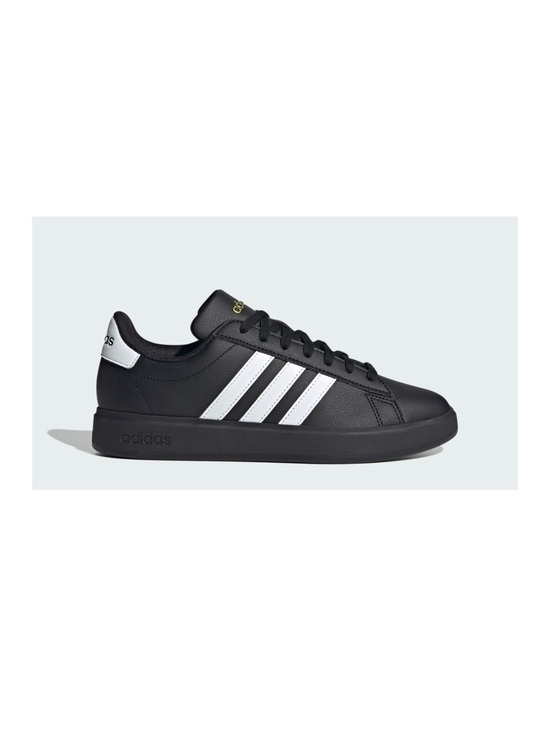 adidas Shoes - Adidas Grand Court 2.0 Sneakers Black with White Stripes 8.5